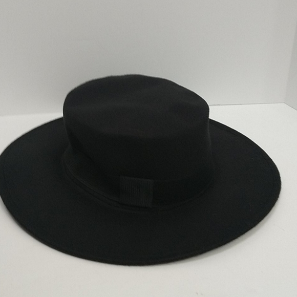 NWT Unisex Black Felt Hat - Picture 4 of 6